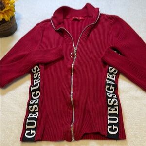 Guess Red Kids Jacket with Logo